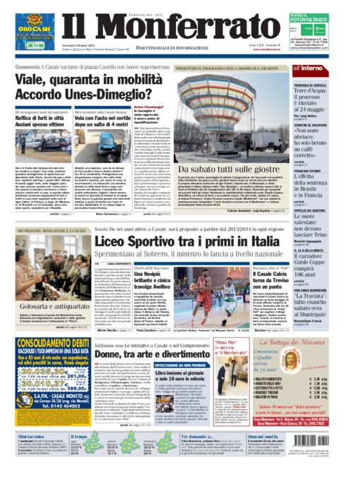 Il Monferrato - Edizione 20 del 09/03/2012